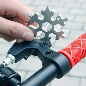 Outil multifonction flocons de neige en acier inoxydable 18 in 1